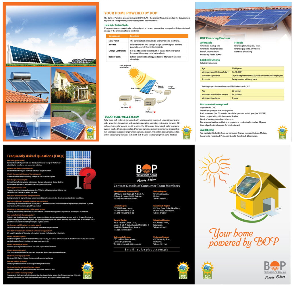 Bank of Punjab Solar Financing Brochure